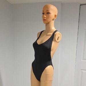 H&M Black One-Piece Swimsuit Scoop Neckline